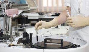 Manufacturing Solutions: Someone managing a healthcare manufacturing setting