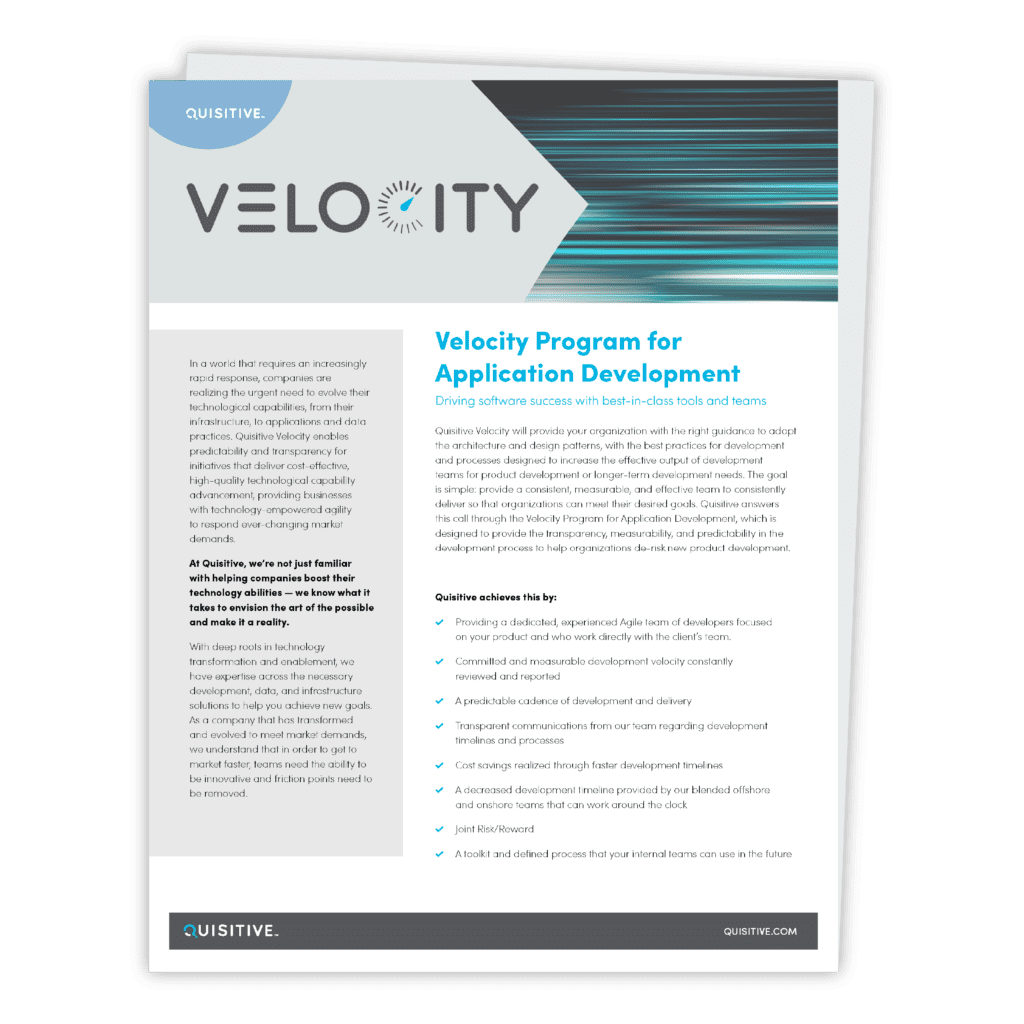 Velocity One Pager Preview Image