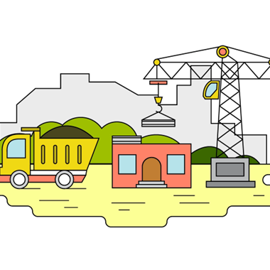 Creation is represented by a illustration of home construction - Microsoft 365 Groups