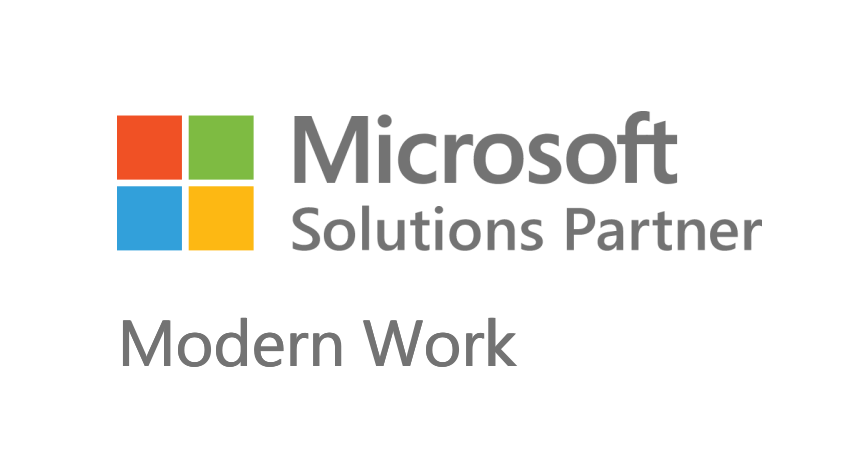 Microsoft Solution Partner Logo, Modern Work - optimize office 365 / microsoft 365