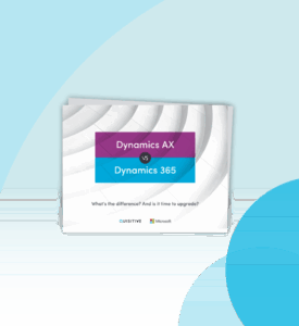 Dynamics AX vs Dynamics 365 eBook Feature Image - Preview of the PDF (cover page)