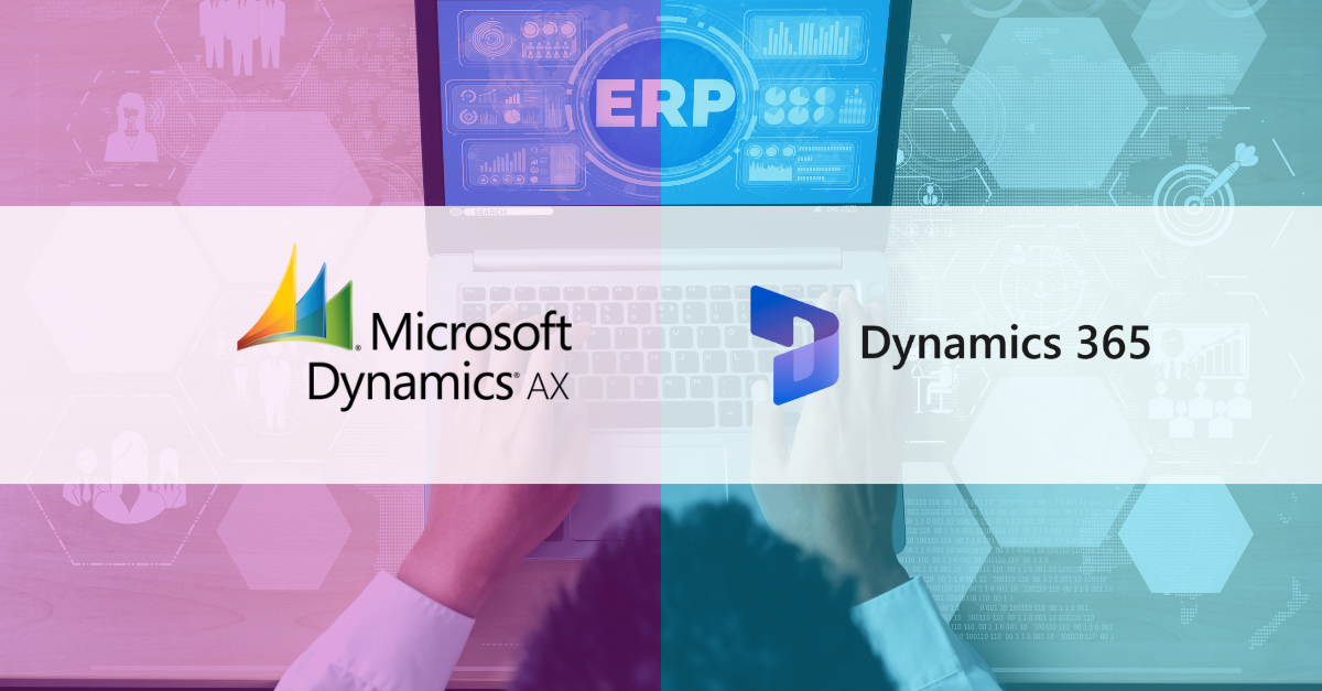 Five Reasons to Make the Move from Dynamics AX to Dynamics 365 Feature Image - dynamics ax logo and dynamics 365