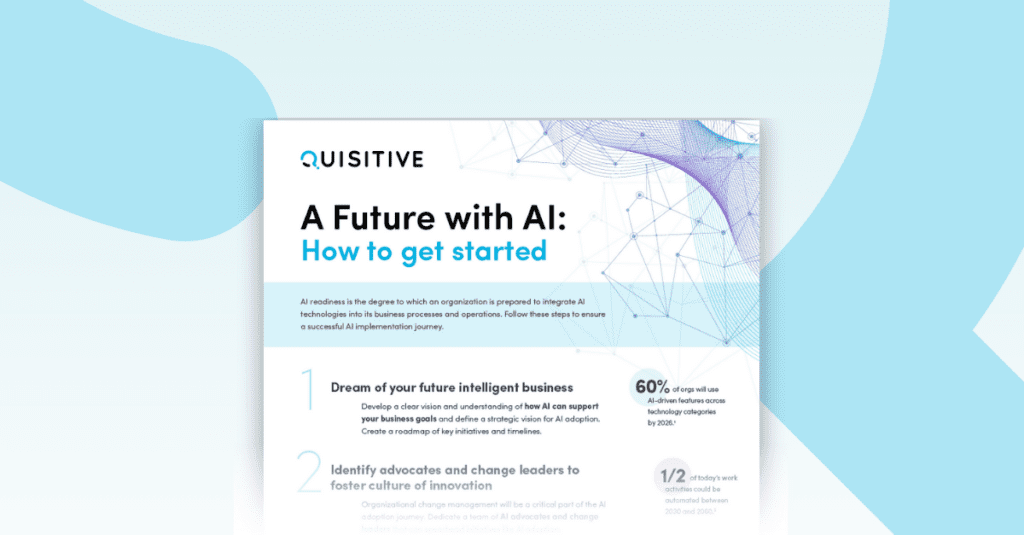 Preview of the Future with AI Infographic PDF: Get started with AI, AI readiness