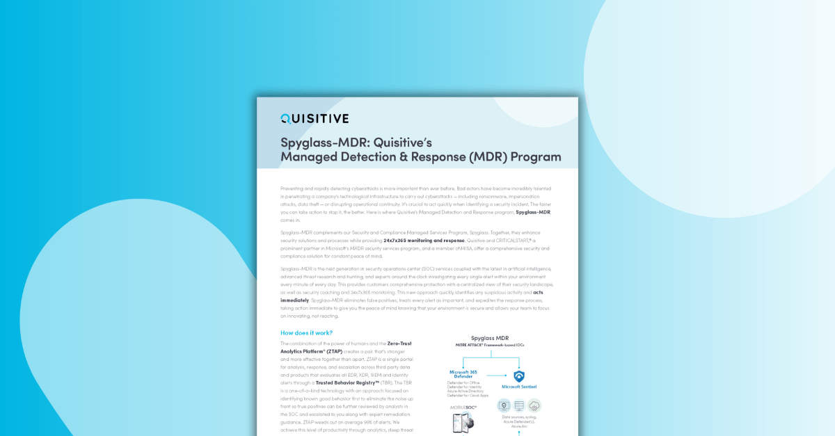 Spyglass MDR Solution Sheet Preview image