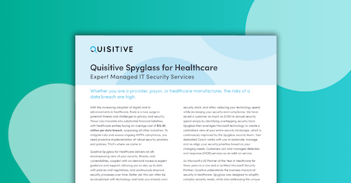Spyglass Managed IT Security Services for Healthcare Solution Sheet Preview Image