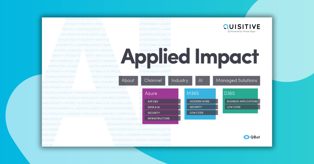 Quisitive FY25 Playbook Power App Preview Image