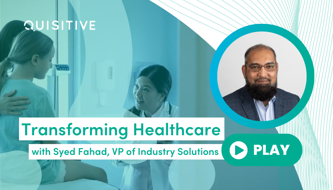 PLAY MazikCare is transforming healthcare - Video Cover Image featuring a headshot of Syed Fahad and a still of a doctor and her patients from the video interview with Fahad.