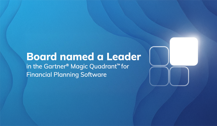 Board named a leader in the Gartner Magic Quadrant for Financial Planning Software