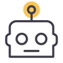 AI Enabled Apps: Customer Services Chatbot Icon