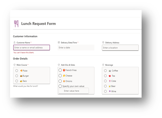 How to Create Microsoft 365 Forms Image - JSON Formatted List Forms