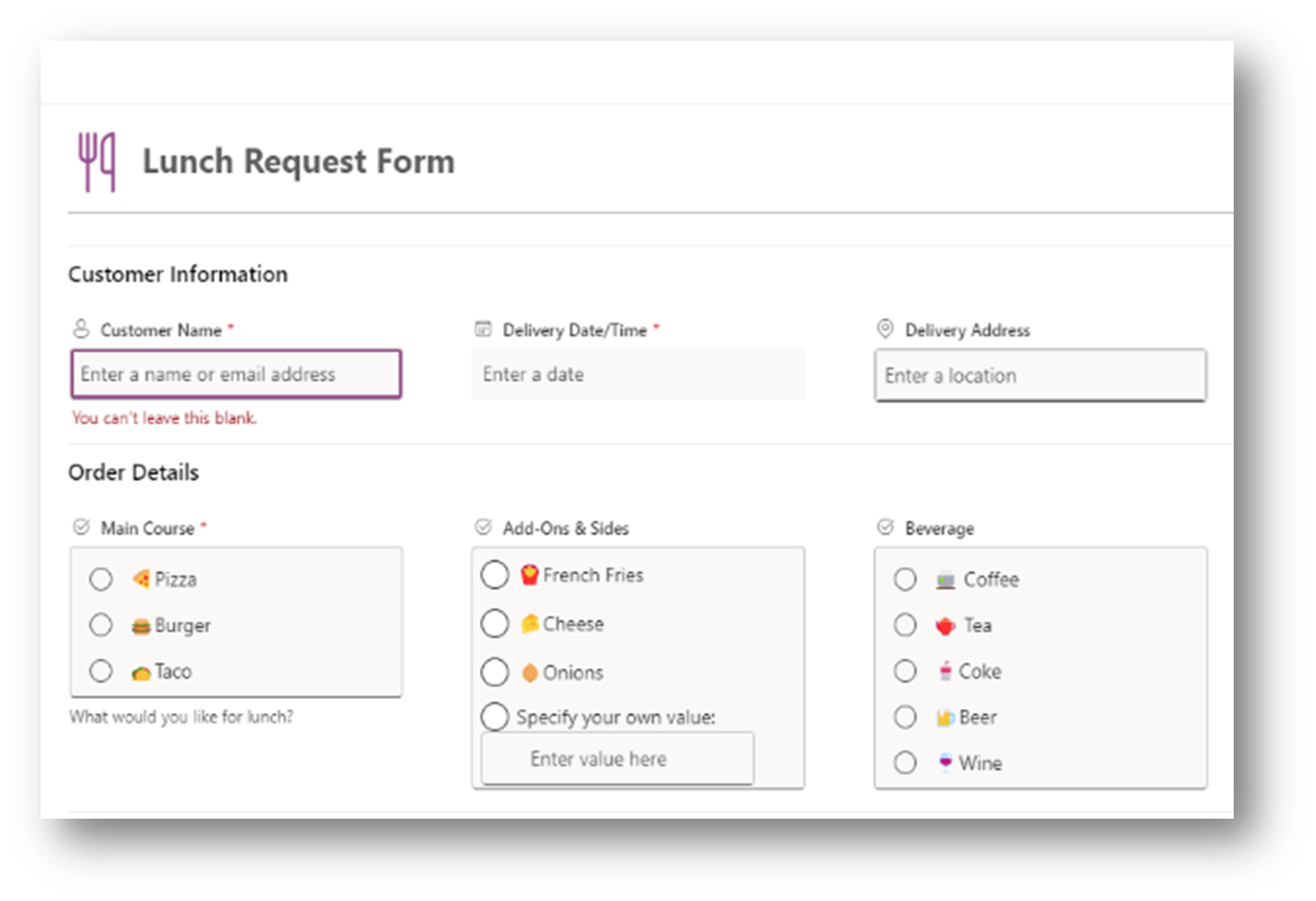 How to Create Microsoft 365 Forms Image - JSON Formatted List Forms