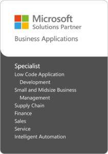 Biz Apps Logo Business Apps Microsoft Solutions Partner Designation Badge Image