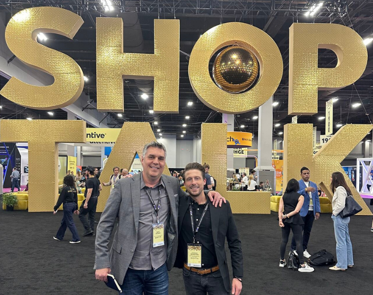 ShopTalk 2025 Spring Recap - Matt Meiners (Sales Leader) and Thomas Ironstone (Director - Management Solutions, Global Business Applications) at the event