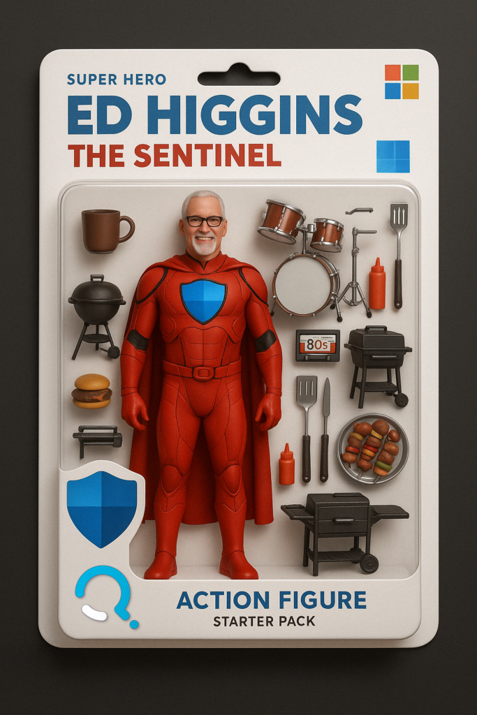 Generated by ChatGPT - Ed Higgins - AI SuperHero Figure - Sentinel