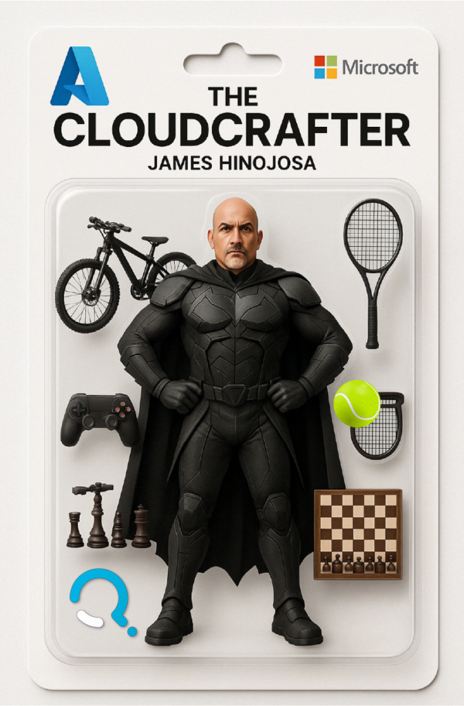 Generated by ChatGPT - James Hinojosa - AI SuperHero Figure - The CloudCrafter