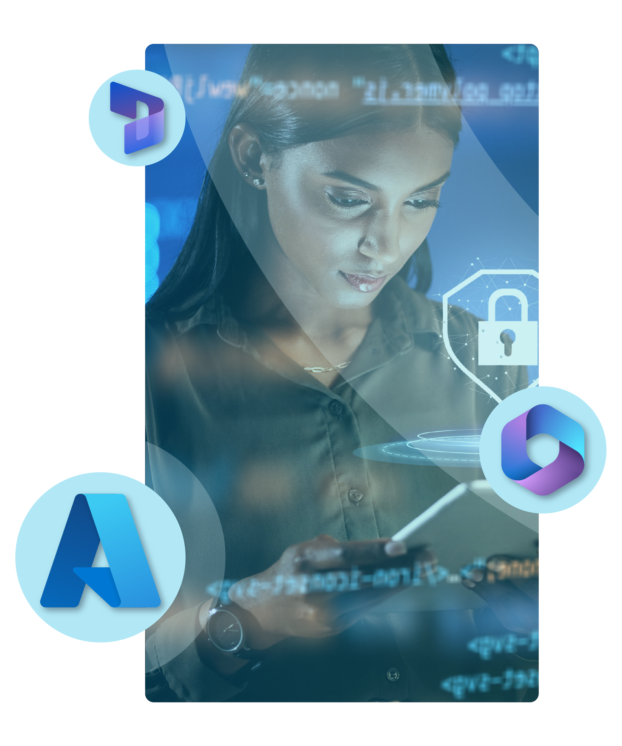 Hero Spyglass IT Security Management Services - Woman looking a screen and checking security dashboards