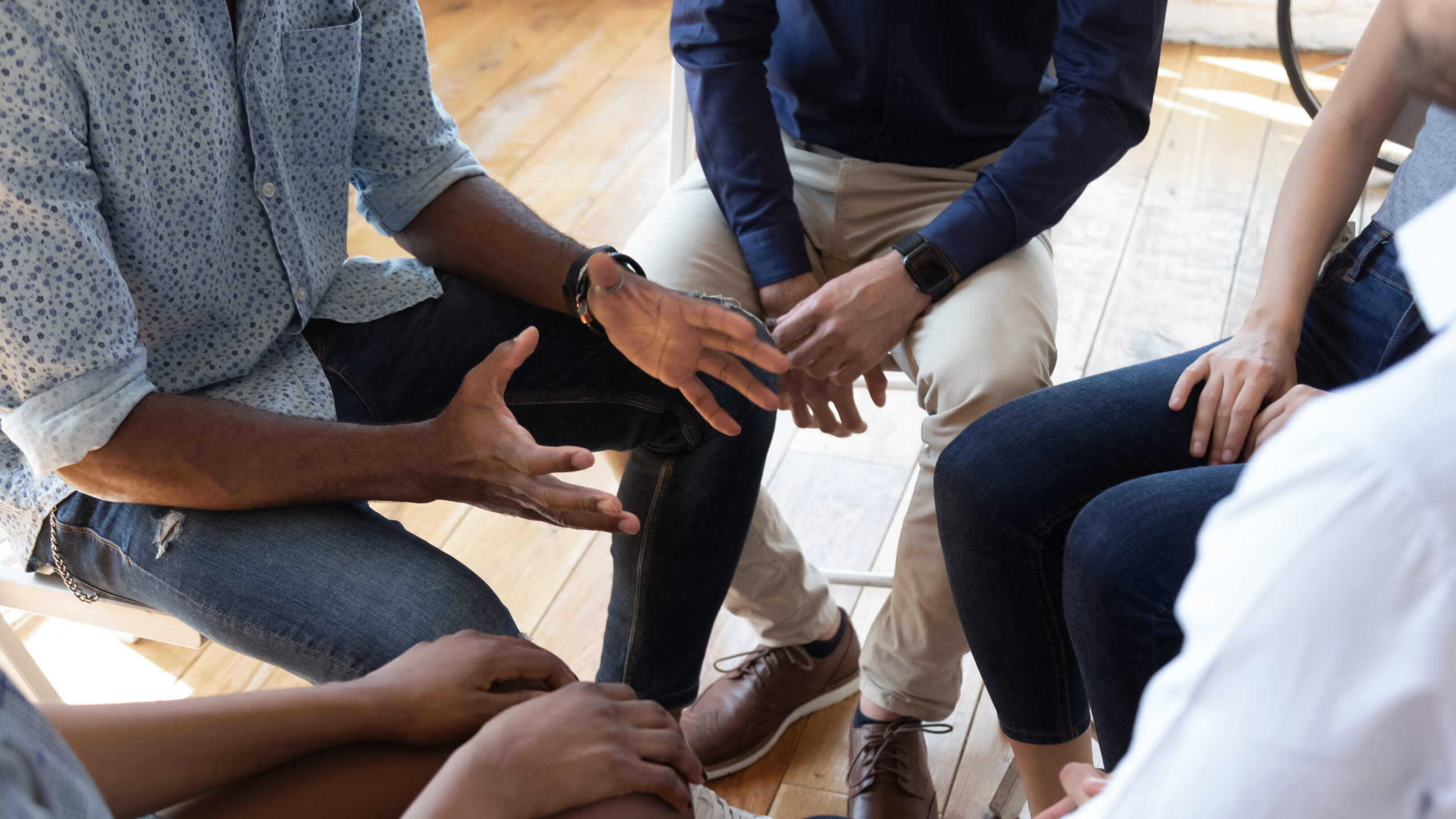 Georgia Department of Behavioral Health SLG AI Case Study Feature Image - group therapy session