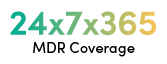 25x7x365 MDR coverage