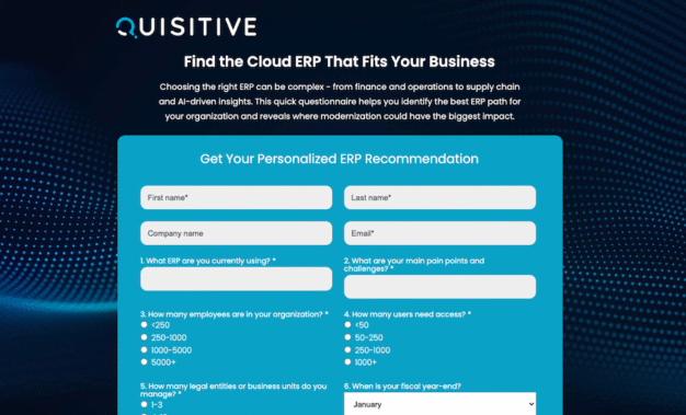 ERP Modernization Questionnaire Feature Image