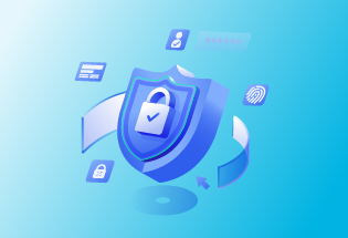 Graphic of a lock icon surrounded by elements of cybersecurity such as user icon, access icons, governance icons, etc. Feature Image: What is MDR and do you need it?
