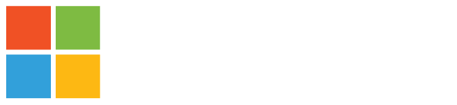 MSFT Solutions Partner Color White Text